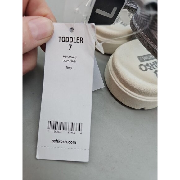 Carter's Toddler Shark Gray Sandals Size 7M Hook & Loop New - Picture 5 of 5